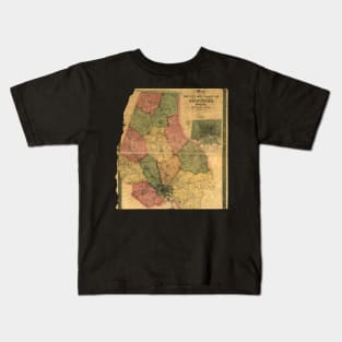 VINTAGE OLD BALTIMORE CITY MAP Kids T-Shirt